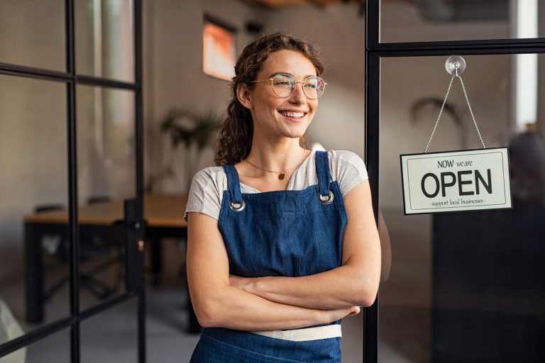 New Business opening - Woman